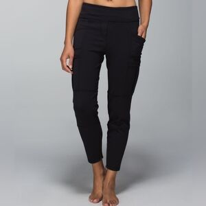 Lululemon Om & Roam Tights Leggings Workout Black Cargo Joggers Small Pants